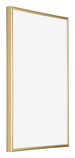 Kent Aluminium Bilderrahmen 60x90cm Gold Vorne Schrag | Yourdecoration.de