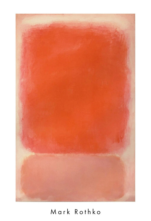 Kunstdruck Mark Rothko Red and Pink on Pink 1953 55 5x81 5cm MKR 953 PGM | Yourdecoration.de