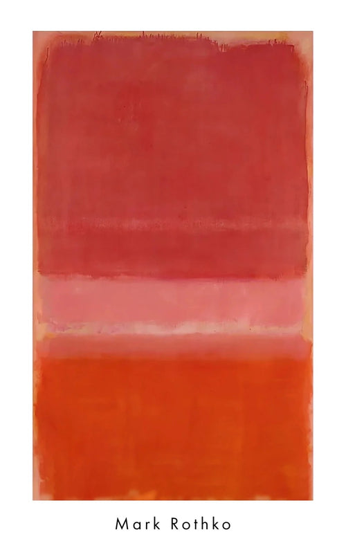 Kunstdruck Mark Rothko Untitles Red 1956 56x89cm MKR 958 PGM | Yourdecoration.de