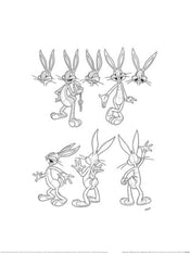 Kunstdruck Wb100 Looney Tunes Bugs Bunny 30x40cm Pyramid PPR54388 | Yourdecoration.de