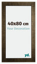 Leeds Holz Bilderrahmen 40x80cm Champagner Geburstet Vorne Messe | Yourdecoration.de