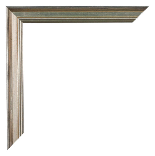 Lincoln Holz Bilderrahmen 20x20cm Silber Ecke | Yourdecoration.de