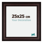 London Holz Bilderrahmen 25x25cm Braun Wenge Vorne Messe | Yourdecoration.de