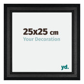 London Holz Bilderrahmen 25x25cm Schwarz Vorne Messe | Yourdecoration.de