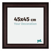 London Holz Bilderrahmen 45x45cm Braun Wenge Vorne Messe | Yourdecoration.de