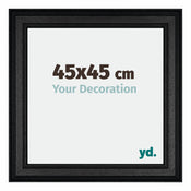 London Holz Bilderrahmen 45x45cm Schwarz Vorne Messe | Yourdecoration.de