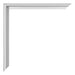 Miami Aluminium Bilderrahmen 18x24cm Silber Matt Detail Ecke | Yourdecoration.de