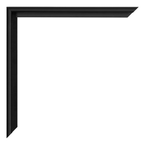 Miami Aluminium Bilderrahmen 30x30cm Schwarz Hochglanz Detail Ecke | Yourdecoration.de