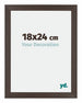 Mura MDF Bilderrahmen 18x24cm Eiche Dunkel Vorne Messe | Yourdecoration.de