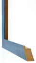 Mura MDF Bilderrahmen 18x24cm Hell Blau Geveegd Detail Querschnitt | Yourdecoration.de