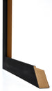 Mura MDF Bilderrahmen 20x20cm Schwarz Gemasert Detail Querschnitt | Yourdecoration.de