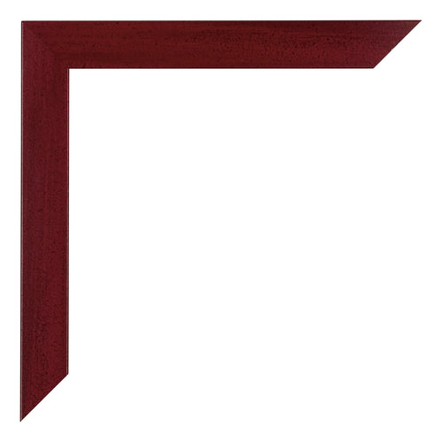 Mura MDF Bilderrahmen 20x20cm Weinrot Gewischt Detail Ecke | Yourdecoration.de