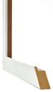 Mura MDF Bilderrahmen 20x20cm Weiss Gewischt Detail Querschnitt | Yourdecoration.de