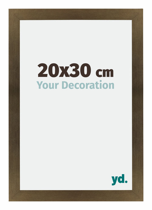 Mura MDF Bilderrahmen 20x30cm Bronze Dekor Vorne Messe | Yourdecoration.de