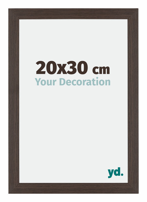 Mura MDF Bilderrahmen 20x30cm Eiche Dunkel Vorne Messe | Yourdecoration.de