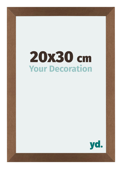 Mura MDF Bilderrahmen 20x30cm Kupfer Dekor Vorne Messe | Yourdecoration.de