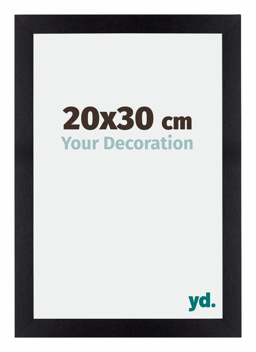 Mura MDF Bilderrahmen 20x30cm Schwarz Matt Vorne Messe | Yourdecoration.de