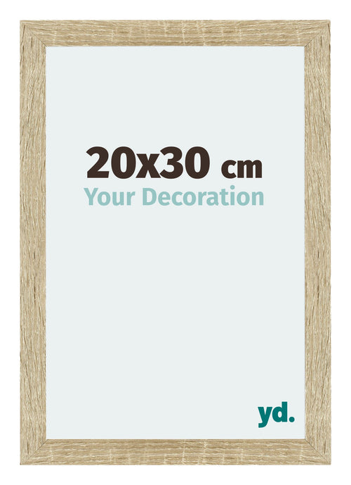 Mura MDF Bilderrahmen 20x30cm Sonoma Eiche Vorne Messe | Yourdecoration.de