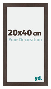 Mura MDF Bilderrahmen 20x40cm Eiche Dunkel Vorne Messe | Yourdecoration.de