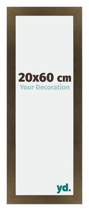 Mura MDF Bilderrahmen 20x60cm Bronze Dekor Vorne Messe | Yourdecoration.de