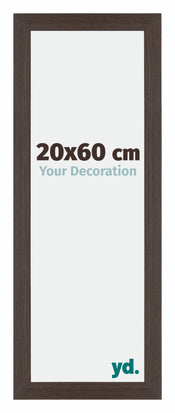 Mura MDF Bilderrahmen 20x60cm Eiche Dunkel Vorne Messe | Yourdecoration.de