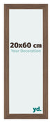 Mura MDF Bilderrahmen 20x60cm Nussbaum Dunkel Vorne Messe | Yourdecoration.de