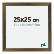 Mura MDF Bilderrahmen 25x25cm Bronze Dekor Vorne Messe | Yourdecoration.de