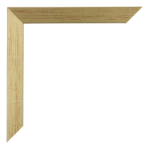 Mura MDF Bilderrahmen 25x25cm Gold Glanz Detail Ecke | Yourdecoration.de