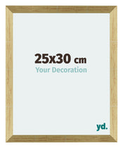 Mura MDF Bilderrahmen 25x30cm Gold Glanz Vorne Messe | Yourdecoration.de