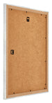 Mura MDF Bilderrahmen 25x30cm Silberglanz Vintage Rucksteite Schrag | Yourdecoration.de