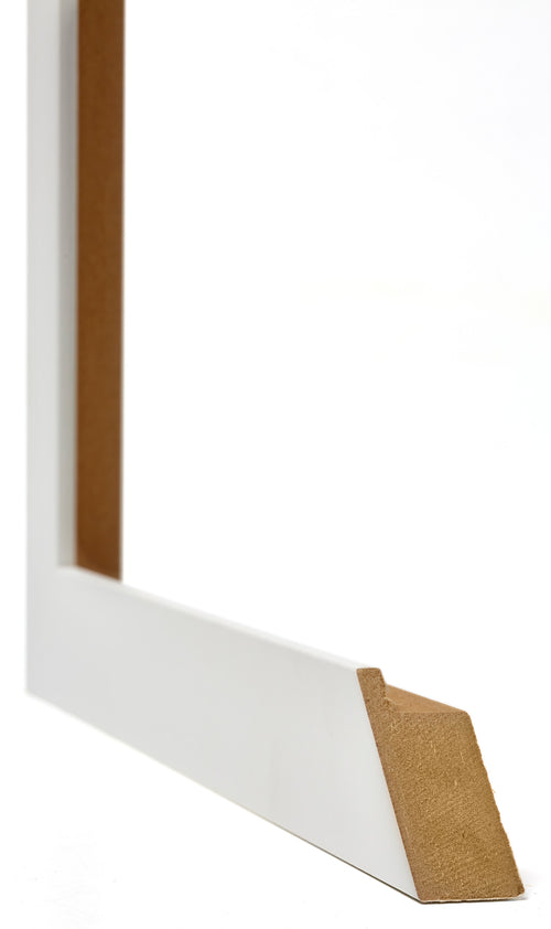 Mura MDF Bilderrahmen 25x35cm Weiss Matt Detail Querschnitt | Yourdecoration.de