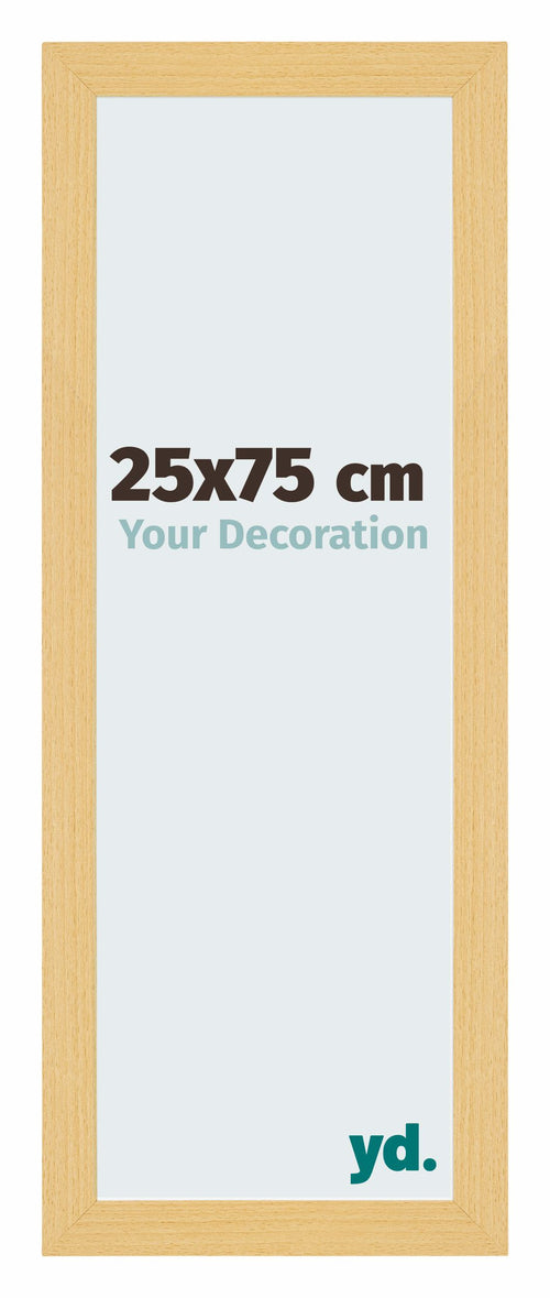 Mura MDF Bilderrahmen 25x75cm Buche Dekor Vorne Messe | Yourdecoration.de