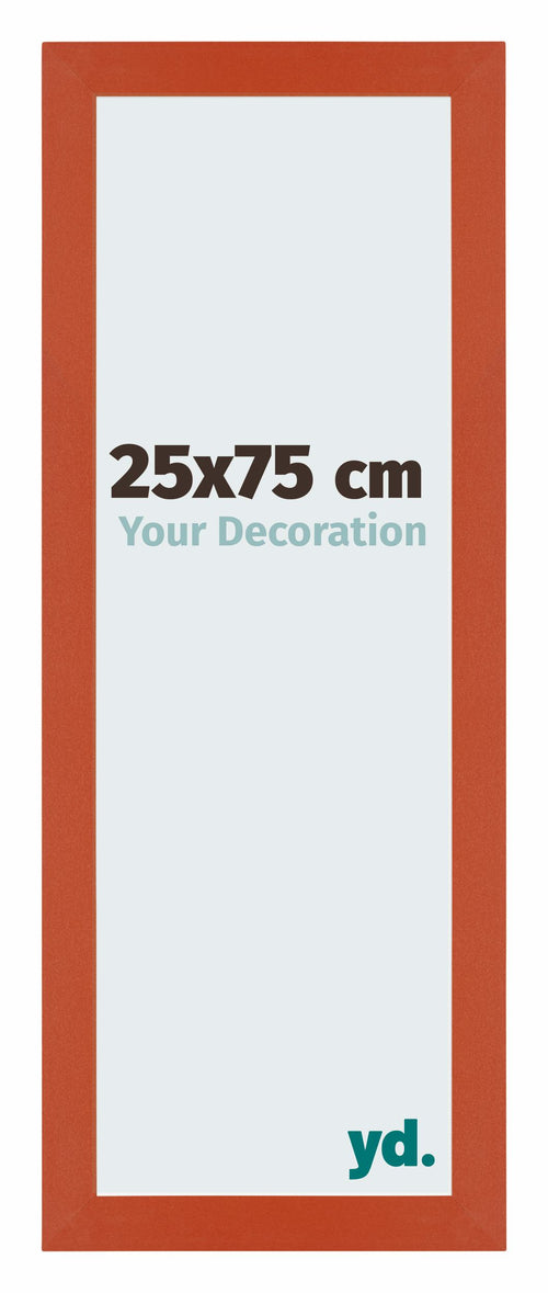 Mura MDF Bilderrahmen 25x75cm Orange Vorne Messe | Yourdecoration.de