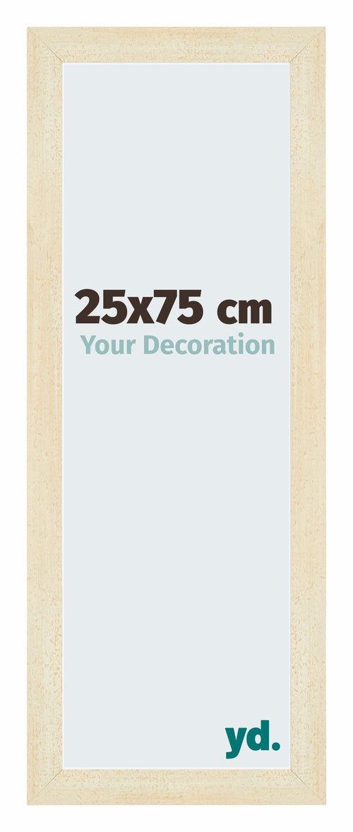 Mura MDF Bilderrahmen 25x75cm Sand Gewischt Vorne Messe | Yourdecoration.de