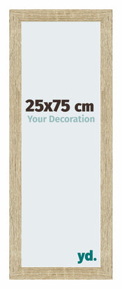 Mura MDF Bilderrahmen 25x75cm Sonoma Eiche Vorne Messe | Yourdecoration.de