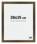 Mura MDF Bilderrahmen 28x35cm Bronze Dekor Vorne Messe | Yourdecoration.de