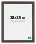 Mura MDF Bilderrahmen 28x35cm Eiche Dunkel Vorne Messe | Yourdecoration.de