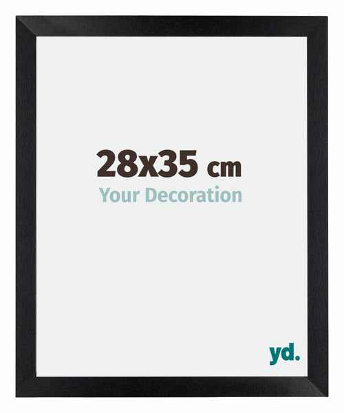 Mura MDF Bilderrahmen 28x35cm Schwarz Matt Vorne Messe | Yourdecoration.de