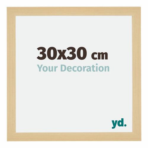 Mura MDF Bilderrahmen 30x30cm Ahorn Dekor Vorne Messe | Yourdecoration.de