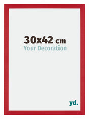 Mura MDF Bilderrahmen 30x42cm Rot Vorne Messe | Yourdecoration.de