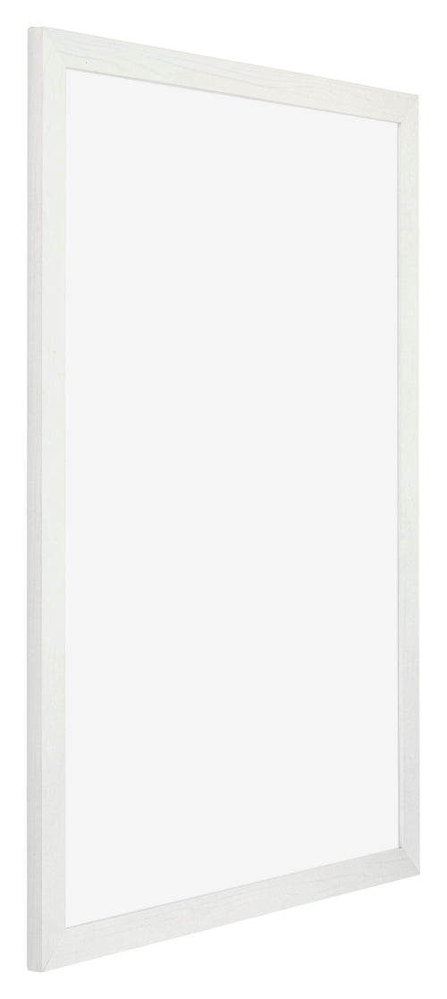 Mura MDF Bilderrahmen 30x42cm Weiss Gewischt Vorne Schräg | Yourdecoration.de