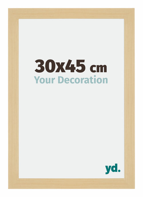 Mura MDF Bilderrahmen 30x45cm Ahorn Dekor Vorne Messe | Yourdecoration.de