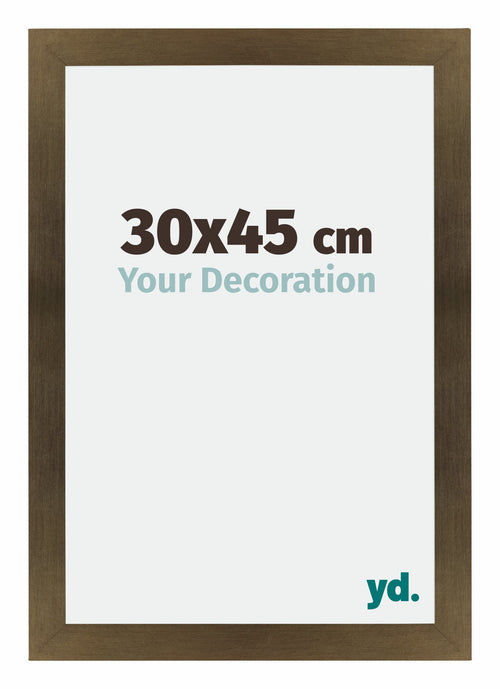 Mura MDF Bilderrahmen 30x45cm Bronze Dekor Vorne Messe | Yourdecoration.de