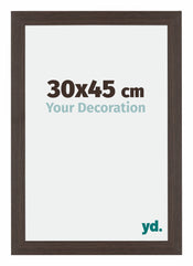 Mura MDF Bilderrahmen 30x45cm Eiche Dunkel Vorne Messe | Yourdecoration.de