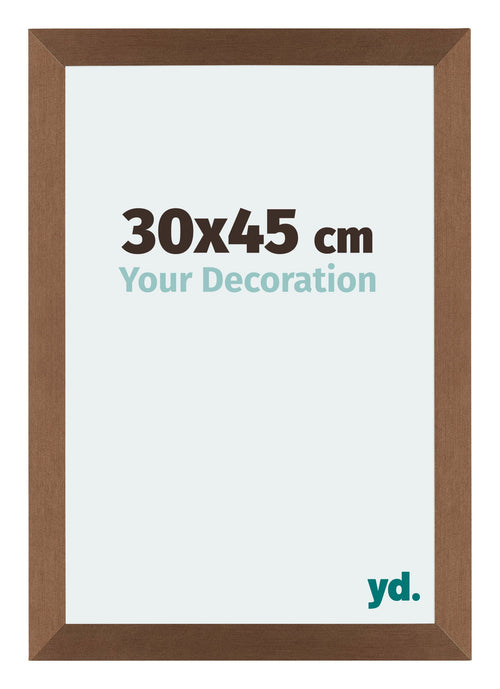 Mura MDF Bilderrahmen 30x45cm Kupfer Dekor Vorne Messe | Yourdecoration.de