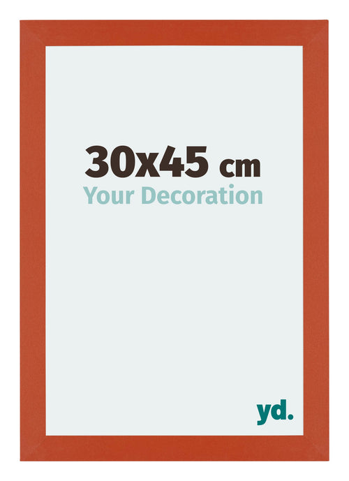 Mura MDF Bilderrahmen 30x45cm Orange Vorne Messe | Yourdecoration.de