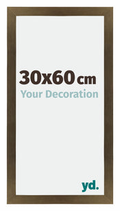 Mura MDF Bilderrahmen 30x60cm Bronze Dekor Vorne Messe | Yourdecoration.de