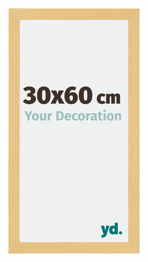 Mura MDF Bilderrahmen 30x60cm Buche Dekor Vorne Messe | Yourdecoration.de