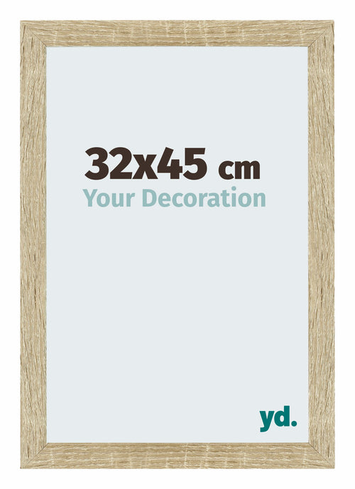 Mura MDF Bilderrahmen 32x45cm Sonoma Eiche Vorne Messe | Yourdecoration.de