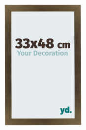 Mura MDF Bilderrahmen 33x48cm Bronze Dekor Vorne Messe | Yourdecoration.de